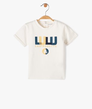 Tee-shirt bébé garçon imprimé avec manches courtes à revers - LuluCastagnette vue2 - LULUCASTAGNETTE - GEMO