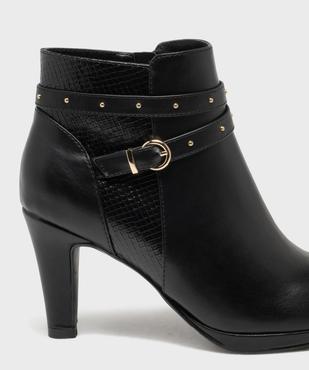 Bottines à talon avec en suédine femme - Valentina Baldano vue6 - VALENTINA BALDA - GEMO