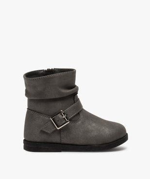 Bottines bébé fille irisées avec boucle métallique vue1 - GEMO(BEBE DEBT) - GEMO