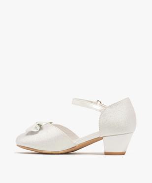 Chaussures à talon pailletées et bride scratch fille vue3 - LOVELY WINGS - GEMO