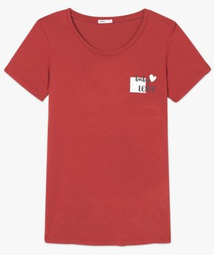 Tee-shirt de grossesse avec inscription vue4 - GEMO (MATER) - GEMO
