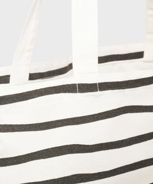 Tote bag à rayures vue3 - GEMO (ACCESS) - GEMO