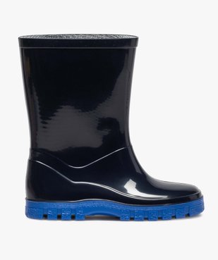 Bottes de pluie garçon à semelle crantée colorée vue1 - GEMO (ENFANT) - GEMO