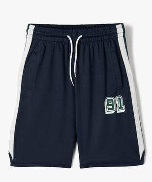 Bermuda en maille inspiration basket-ball garçon vue1 - GEMO (JUNIOR) - GEMO
