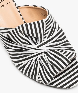 Mules femme à talon dessus drapé spécial pied large vue6 - GEMO(URBAIN) - GEMO