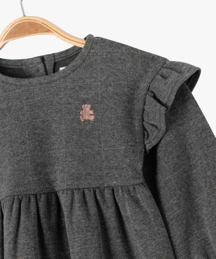Robe manches longues avec volants épaules bébé fille - LuluCastagnette vue2 - LULUCASTAGNETTE - GEMO