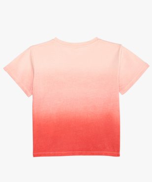 Tee-shirt court fille avec motif danse vue2 - GEMO (ENFANT) - GEMO