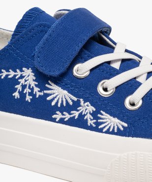 Baskets basses en toile brodée de fleurs fille vue6 - LOVELY WINGS GEMO FOR GOOD - GEMO