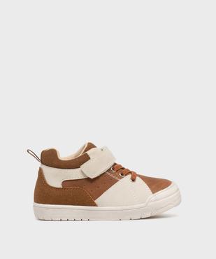 Bottillons bicolores fermeture scratch garçon - Buggy vue1 - BUGGY - GEMO