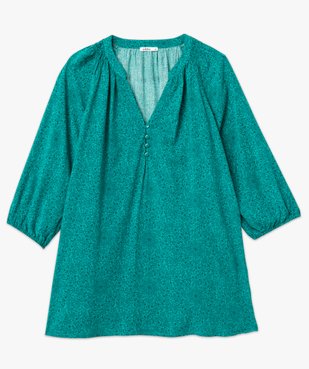 Blouse imprimée à manches 3/4 femme grande taille vue4 - GEMO 4G GT - GEMO