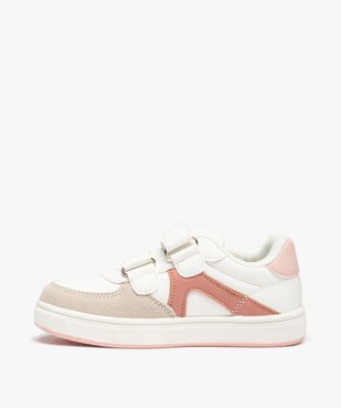 Baskets fille à scratch style retro détails colorés vue3 - GEMO (ENFANT) - GEMO