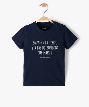 Tee-shirt bébé garçon à message humoristique - GEMO x Les Vilaines filles vue1 - VILAINES FILLES - GEMO