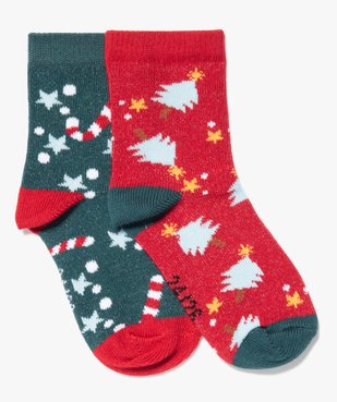 Chaussettes garçon tige haute Noël (lot de 2) vue1 - GEMO (ENFANT) - GEMO