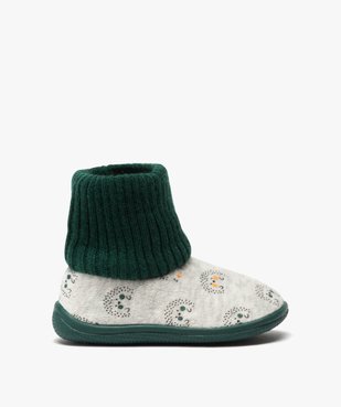 Chaussons bébé garçon boots en maille et velours vue1 - GEMO C4G BEBE - GEMO
