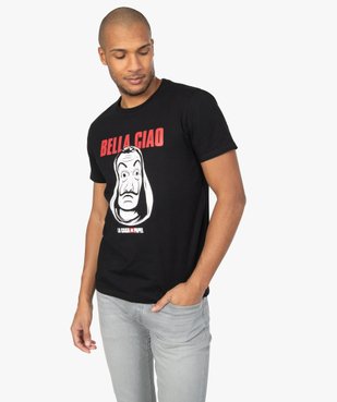 Tee-shirt homme imprimé La Casa De Papel vue1 - CASADEPAPEL - GEMO
