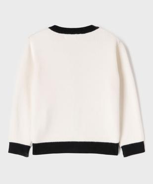 Gilet à col rond fille vue4 - GEMO (ENFANT) - GEMO