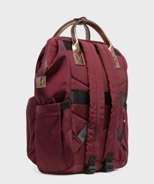 Sac à dos spécial ordinateur avec touches métallisées femme vue2 - GEMO (ACCESS) - GEMO