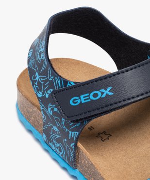 Sandales garçon avec brides imprimées et semelle cuir - Geox vue6 - GEOX - GEMO