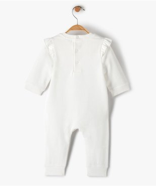 Pyjama bébé fille avec volants sur les épaules sans pieds vue3 - GEMO(BB COUCHE) - GEMO