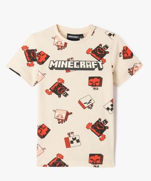Tee-shirt manches courtes Minecraft garçon vue3 - MINECRAFT - GEMO