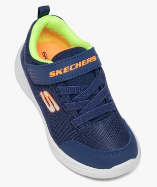 Baskets garçon légères en mesh détails fluo - Skechers vue5 - SKECHERS - GEMO