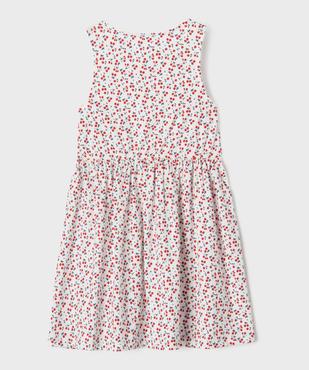 Robe sans manches à motifs fleuris fille vue3 - GEMO