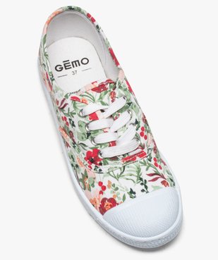 Tennis femme en toile avec lacets et bout renforcé vue5 - GEMO (SPORTSWR) - GEMO