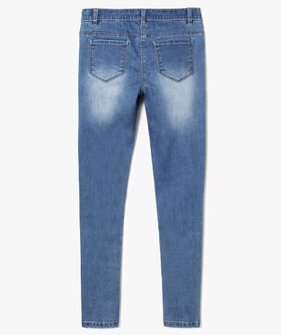 Jean taille haute à perles dans le bas vue2 - GEMO (JUNIOR) - GEMO