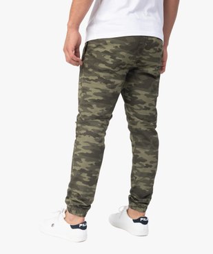 Pantalon homme coupe straight esprit cargo imprimé camouflage vue3 - GEMO (HOMME) - GEMO