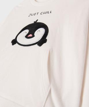 Pyjama en velours imprimé fille vue2 - GEMO (JUNIOR) - GEMO