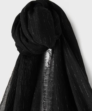Foulard en maille gaufrée et pailletée femme vue2 - GEMO (ACCESS) - GEMO