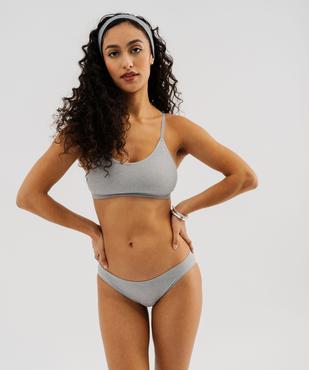 Culotte enveloppante sans coutures en maille extensible femme vue3 - GEMO(HOMWR FEM) - GEMO