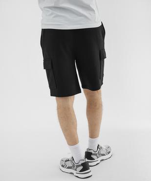 Bermuda en maille French Terry coupe cargo homme vue2 - GEMO 4G HOMME - GEMO