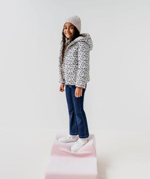 Blouson matelassé à capuche doublé polaire fille vue6 - GEMO 4G FILLE - GEMO