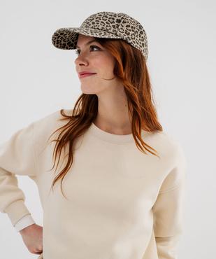 Sweat à col rond en molleton uni femme vue2 - GEMO 4G FEMME - GEMO