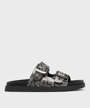 Mules plates à larges brides femme - 5 Miles vue1 - 5 MILES - GEMO