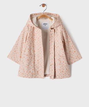 Imperméable chaudement doublé en matière déperlante bébé fille vue3 - GEMO(BEBE DEBT) - GEMO