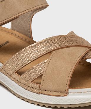 Sandales confort avec brides pailletées femme vue6 - G'FLEX - GEMO