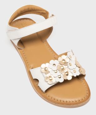Sandales en cuir à fleurs en relief fille - Lovely Wings vue5 - LOVELY WINGS GEMO FOR GOOD - GEMO