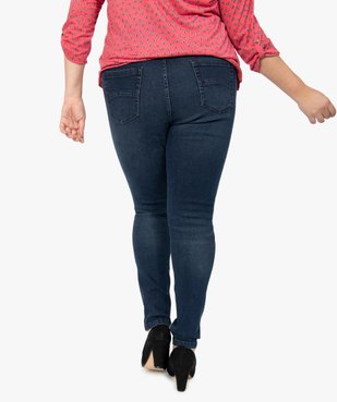 Jean femme grande taille coupe Slim taille normale confort + vue3 - GEMO (G TAILLE) - GEMO