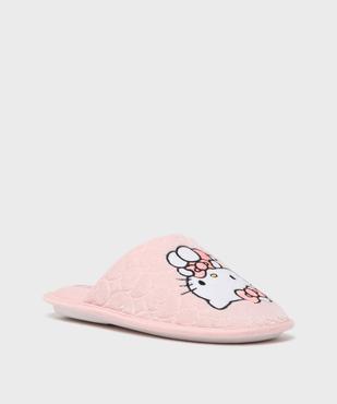Chaussons mules en velours femme - Hello Kitty vue3 - HELLO KITTY - GEMO