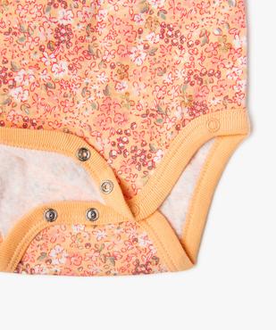Body à manches courtes fermeture croisée bébé fille (lot de 3) vue3 - GEMO 4G BEBE - GEMO