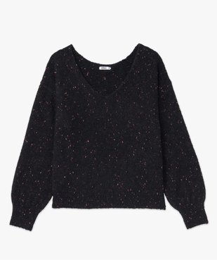 Pull femme coupe courte avec touches pailletées vue4 - GEMO(FEMME PAP) - GEMO