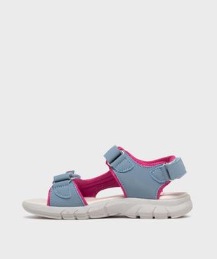 Sandales en toile ajustables par 3 scratchs fille - Lovely Wings vue3 - LOVELY WINGS - GEMO