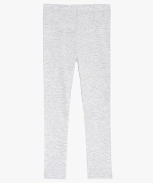 Legging fille uni contenant du coton biologique vue3 - GEMO C4G FILLE - GEMO