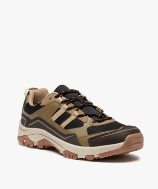 Chaussures de trekking homme à lacets et semelle crantée vue2 - GEMO (CASUAL) - GEMO