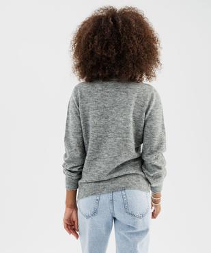 Pull en maille ajourée avec strass sur le col femme vue4 - GEMO(FEMME PAP) - GEMO