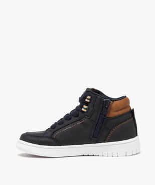 Baskets garçon mid-cut zippées – Alma Planète vue3 - ALMA PLANETE - GEMO