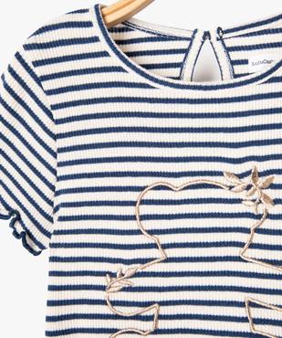 Tee-shirt à manches coutes rayé bébé fille - LuluCastagnette vue2 - LULUCASTAGNETTE - GEMO