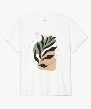 Tee-shirt femme à manches courtes imprimé vue4 - GEMO (G TAILLE) - GEMO